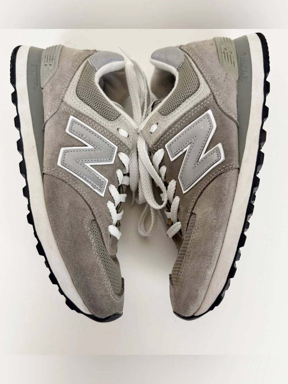New Balance 574 Women's Sneakers in Taupe and White